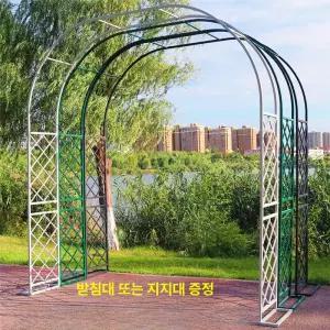 정원 아치 철제 꾸미기 블랙 대문 전원 테라스 식물