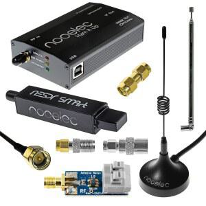 누엘렉 NESDR 스마트 HF 번들: RTL-SDR을 포함한 HF / UHF / VHF용 100kHz-1.7GHz 소프트웨어 정의 라디오 세트, 조립된 햄 잇 업컨버터, 발룬, 어댑터
