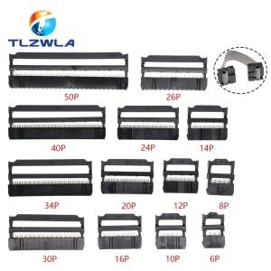 10PCS 2.54MM 피치 6 위치 8 10 12 14 16 18 20 24 26 30 34 40 핀 암 IDC 소켓 커넥터 리본 케이블