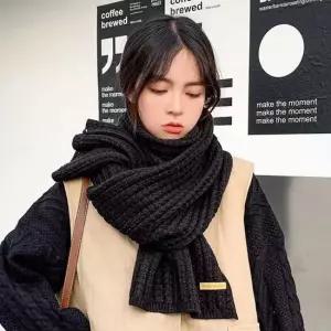 데일리 니트 도톰 여자 데일리 목도리 머플러 밍크목도리 밍크워머 밍크넥워머