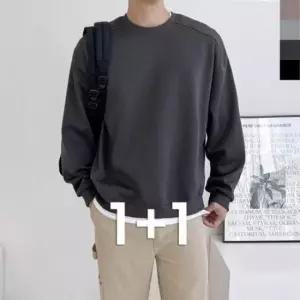 [의류] 커플룩 오버핏 맨투맨 티셔츠 3333