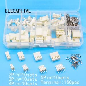 KF2510 키트 40 세트 키트박스 포함 2p 3p 4p 5 핀 2.54mm 피치 터미널하우징핀 헤더 커넥터 어댑터