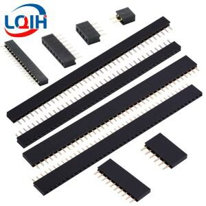피치 2.0mm 2.54mm 단일 행 핀 암 헤더 소켓 1x2P 3P 4P 5P 6P 7P 8P 9P 10P 11P 20P 40핀 커넥터
