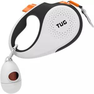 TUG 360° 엉킴 접이식 개 목줄 쓰레기 봉투 디스펜서(소형 흰색/주황색)