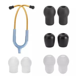 8Pc 소프트 모듬 사이즈 Littmann 청진기 교체 이어팁 피스 액세서리 예비 부품 이어플러그 이어버드 대형