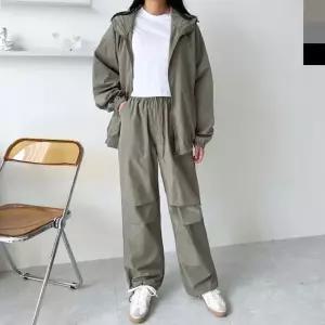 [하프클럽/]여자바람막이 후드 긴팔 스트링 등산