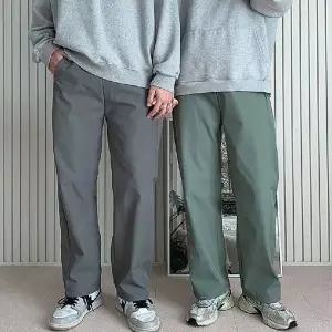 [하프클럽/]여자 기모 팬츠 와이드 바지 겨울 데일리