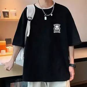 [하프클럽/]판다 티셔츠 반팔 레터링 루즈핏