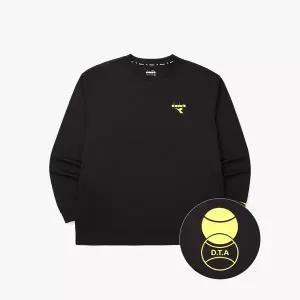 디아도라 diadora [공식스토어] DTA 테니스볼 긴팔 티셔츠 BLACK 793084