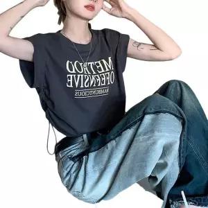 [하프클럽/]여름 루즈핏 반팔티 민소매 티셔츠 쇼핑매장