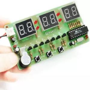 Gikfun 6비트 디지털 LED 전자 시계 DIY 키트 PCB 납땜 실습 학습 보드 AT89C2051 FR-4 for Arduino EK1323