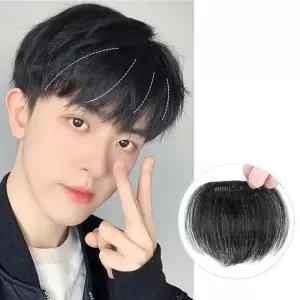 인모 남자 앞머리 가발 남성가발 남성부분가발 남성앞머리가발 인모가발