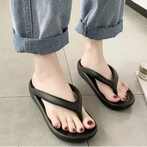 여성 여름 가벼운 모던디자인 실내외 웨지 플랍쪼리 여성쪼리 여성슬리퍼 여자쪼리
