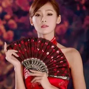 [하프클럽/]부채 무용 공연 접이식 댄스용