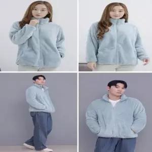 [하프클럽/]보아털 후리스 점퍼 집업 캐쥬얼 겨울 남자 외투