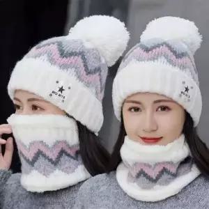 [하프클럽/]모자 워머 귀마개 털 겨울 방한 세트 목도리