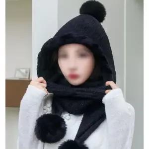 [하프클럽/]넥워머 후드 털 목도리 여자 기차 여행 겨울