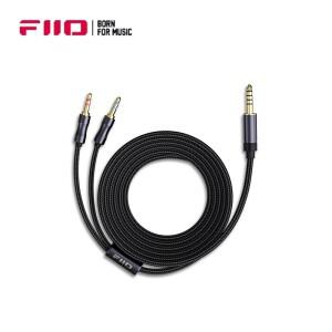 FiiO -4.4A  오디오 듀얼 3.5mm  4.4mm 밸런스드 헤드폰 케이블 1.5M