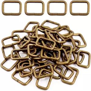 Swpeet 60Pcs 1인치/25mm 헤비 듀티 금속 링 버클 웨빙 벨트