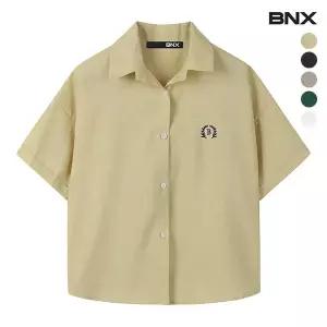 [롯데백화점]비엔엑스 자수 포인트 카라넥 데일리 반팔 셔츠 (BW2BL038L0)