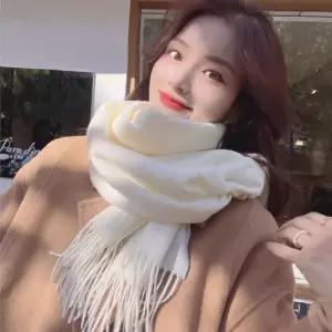 [하프클럽/]캐시미어 머플러 이목도리 여성 남성 실크