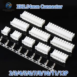 JST XH2.54 커넥터 리드 헤드 쉘 2040 세트 2.54mm 플라스틱  터미널 XH-2P3P4P5P6P7P8P9P10P12P