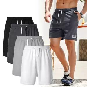 남성 여름 반바지 허리밴딩 골지 캐주얼 5부 팬츠 4색 여름 반바지 골지