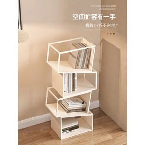인테리어 책장 코너 책꽂이 감성 장식장 4단 가구 1 홈스타일링 디자인 북유럽 48x28x120cm 블랙
