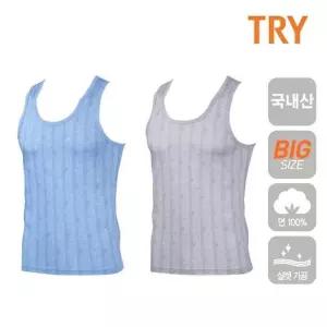 TRY 국내산 면100 남자 민소매 남성런닝셔츠 1매(택1) (14308943A)