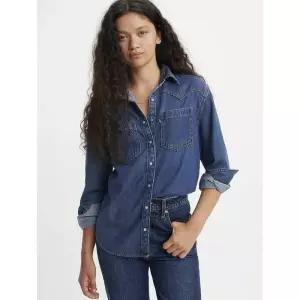 매장정품 LEVI'S 리바이스 여성 테오도라 웨스턴 릴렉스핏 데님 셔츠 A7244-0007 1611727