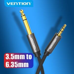 Vention-6.5  3.5 잭 Aux 케이블 어댑터 스피커 호환 기타 앰프 TRS 오디오 보조