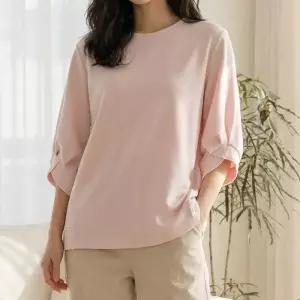빅사이즈 605 브이퍼프소매티셔츠 DSMX757