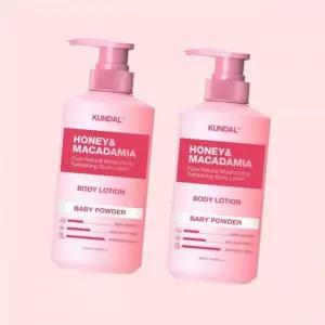 쿤달 허니 앤 마카다 퓨어 바디로션 베이비파우더 500ml x2개 4554599
