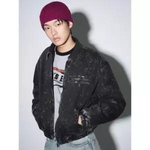 에잇세컨즈 스톤워싱 데님 패딩 집업 블루종 애쉬 경량패딩 패딩점퍼 454Y39