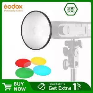Godox AD-M 표준 반사판 커버(Godox AD200 AD360 AD360II AD180용 5색 필터 젤 포함)