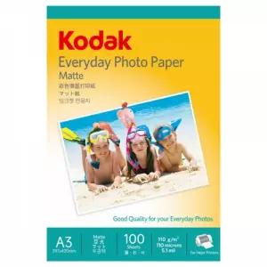 코닥 프린터용지 매트 잉크젯 컬러 프린터 전용지 A3 110g (100매) (9891 647)