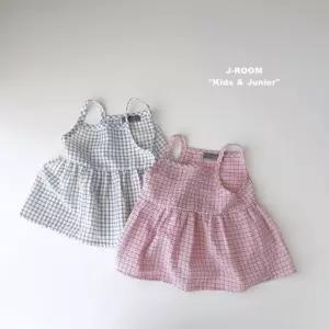 돌아기 조끼 유아 베스트 여아 남아 니트 아동 여름 면 체크뷔스티에 80 90