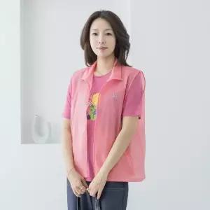 엄마옷 마담4060 비비드핫픽스조끼 -QVE2605004-
