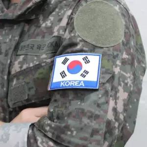 ZF 패치 와펜 자수 파랑 태극기 찍찍이패치 찍찍이와펜 태극마크 태극기와펜 태극기패치