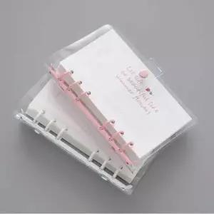 PVC MB44WA34 투명 6공 A6 다이어리 바인더 만년 내지포함