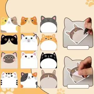 동물 UA78RR17 캐릭터 메지 고양이 점착형 디자인 문구 사무