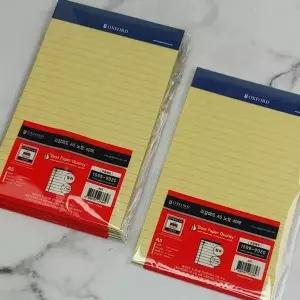 브랜빌 KF13JU49 옥스포드 A5 리갈패드-노랑 라인 40매 5권