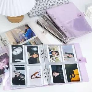 A5 XQ78ZJ87 6공 프박 바인더 엽서 콜북 포카 음 무지 앨범 보관함 홀더북 4컷 사진 콜렉트북 포