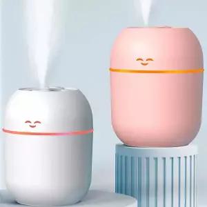 [NS홈쇼핑]테이블 스마일 LED 가습기 2개 개인용 탁상용 USB[33663694]