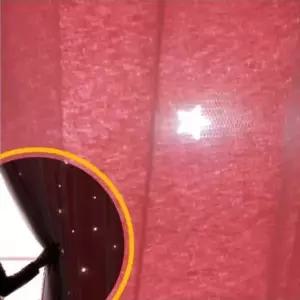 레이어드커튼 포인트 핑크 원룸커튼 화이트모던 붙이는