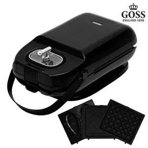 [NS홈쇼핑][고스] 3in1 와플메이커 GSW-SM307BK 와플 메이커 와플팬 와플기 플레이트 간식..[30983817]