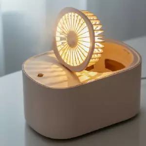 ( )저소음 미스트 냉풍기 탁상용 USB 가습선풍기 LED 무드등 기능성 냉방기기