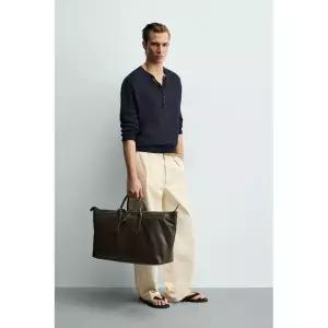 ZARA LEA더R 토트백 - 브라운 3353720700