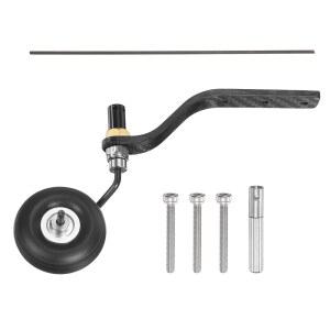 MECCANIXITY 30CC RC 비행기 바퀴 1.5인치 스펀지 교체 평면용), 실버 키트(DIY PU 타이어 1세트, 언더캐리지 항공기 블랙, RC(탄소 포함), 테일 섬유 폼 OD 모델 막대