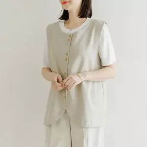 (∼110size)마리나린넨베스트 VEF3003